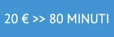 20 euro per 80 minuti 20 euro 80 minuti